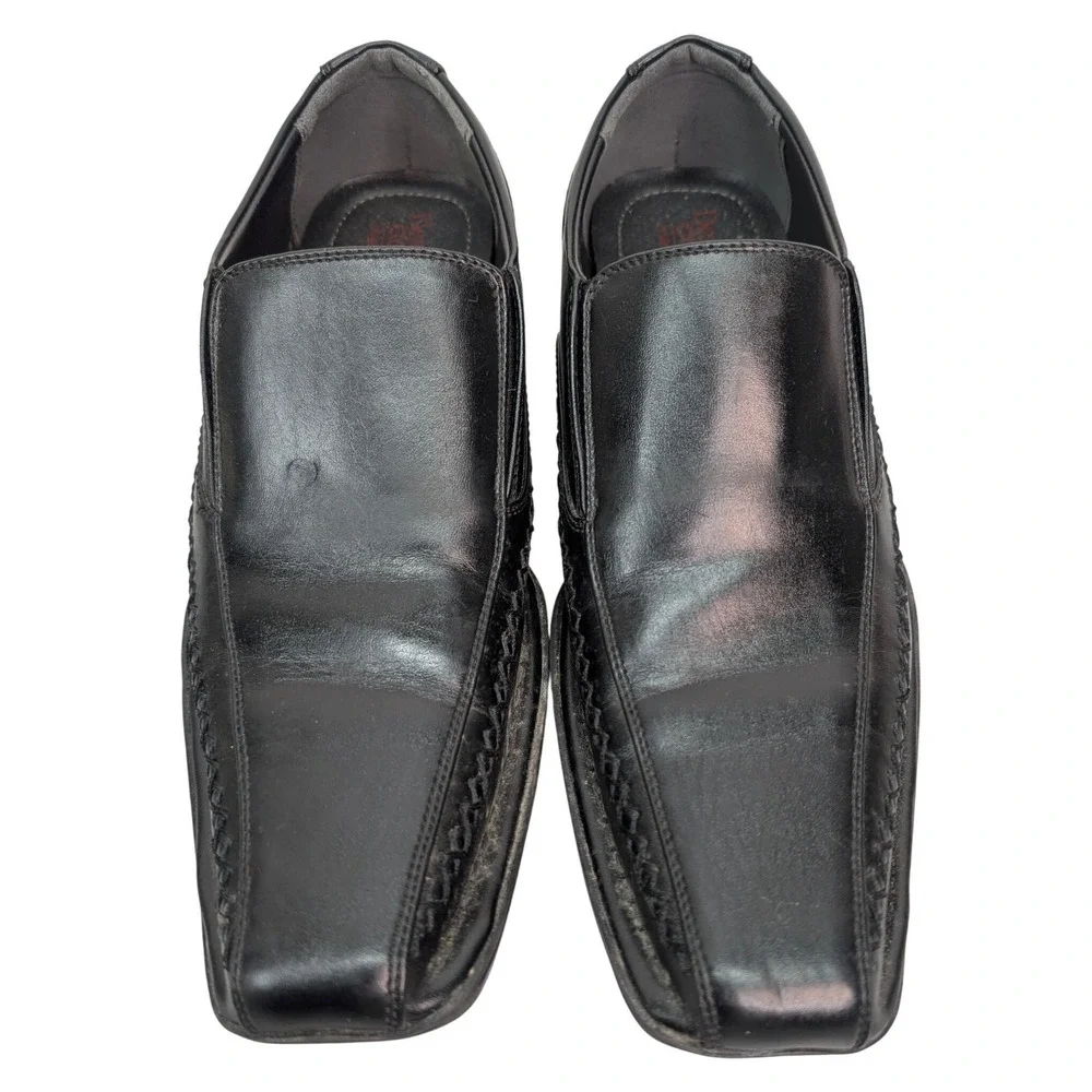 Dexter Memory Foam‎ Comfort Shoes Men's Size 9 Black Loafers Square Toe Formal